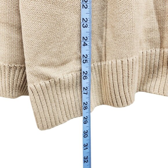 Beige Turtleneck Sweater Size 5X Womens Ribbed Knit Pullover - Picture 6 of 6